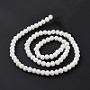 Electroplate Opaque Solid Color Glass Beads Strands EGLA-A034-P8mm-L17-3
