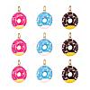 6Pcs 3 Colors Brass Enamel Pendants KK-LS0001-31-2