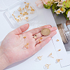 20Pcs 2 Styles Brass Stud Earring Findings KK-ME0002-53-3