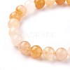 Natural Topaz Jade Beads Stretch Bracelets BJEW-F380-01-B07-2