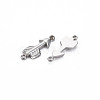 Non-Tarnish 304 Stainless Steel Connector Charms X-STAS-N097-099P-NR-2