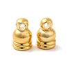 Rack Plating Brass Cord Ends KK-Q772-23G-1