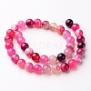 Natural Striped Agate/Banded Agate Beads Strands G-D845-01C-8mm-2