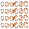 24Pcs 6 Styles 304 Stainless Steel Grooved Finger Ring Settings STAS-ME0003-12RG-1