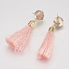 Tassel Dangle Stud Earrings EJEW-I212-A-G-3