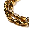 Electroplate Transparent Glass Beads Strands EGLA-Q127-A01-01E-3