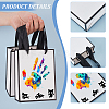 Folding Paper Gift Bags with Handle ABAG-WH0045-21A-5