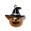 Halloween Opaque Resin Pendants RESI-D055-101P-2