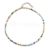 Mixed Styles Round Glass Seed Beaded Necklaces NJEW-JN03362-2