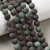 Natural Green Opal Beads Strands G-H045-A03-6MM-01-1