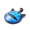 Handmade Glass Pendants PALLOY-JF00798-5
