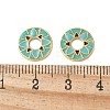 Brass Enamel Beads KK-P290-31G-02-3