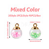 Transparent Glass Globe Pendants GLAA-TA0003-07-6