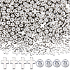 600Pcs 2 Styles CCB Plastic Beads CCB-SP0001-15A-1