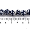 Handmade Blue and White Porcelain Beads Strands PORC-I027-03E-4