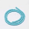 Faceted Rondelle Glass Beads Strands GLAA-I033-3mm-11-2