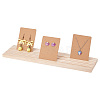 Wood Holder Stand for Earring Display Card ODIS-WH0038-81-1