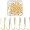 100Pcs Stainless Steel U Shaped Cloth Locating Needle for Sewing Quilting Crafts and Embroidery DIY-SP0007-55G-1