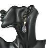 Natural Abalone Shell/Paua Shell Dangle Earrings EJEW-JE07434-01-2
