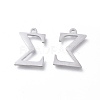 Tarnish Resistant 304 Stainless Steel Charms STAS-K215-21P-2