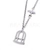 304 Stainless Steel Pendant Necklaces NJEW-H497-07-2