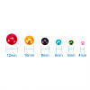 1Box ABS Plastic Imitation Pearl Dome Cabochons SACR-PH0001-M-2