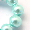 Baking Paint Pearlized Glass Pearl Round Bead Strands X-HY-Q003-4mm-45-3