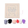 Boy with Glasses Punch Embroidery Supplies Kit DIY-H155-01-2
