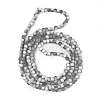 Frosted Crackle Glass Beads Strands GLAA-U001-4mm-M06-3