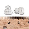 Rhodium Plated 925 Sterling Silver Charms STER-C003-09P-3
