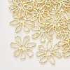 Alloy Open Back Bezel Pendants PALLOY-S121-205B-1