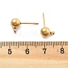 304 Stainless Steel Ball Post Stud Earring Findings STAS-Z035-01G01-B-3