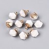 Natural White Moonstone Pendants G-N359-18G-15-1