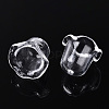 Transparent Acrylic Bead Caps TACR-T028-58A-2
