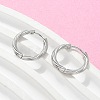 304 Stainless Steel Twist Hoop Earrings for Women LS-EJEW-A130-02B-P-5