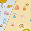 CRASPIRE Self Adhesive Food Stickers Set DIY-CP0001-70-2