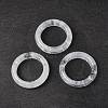 Natural Quartz Crystal Plain Band Ring RJEW-P044-01A-09-1