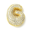 Rack Plating Brass Cubic Zirconia Pendants KK-S378-02G-G-1