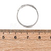 304 Stainless Steel Adjustable Open Cuff Statement Rings RJEW-C083-19P-03-5