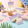 50Pcs Folding Paper Jewelry Display Cards ODIS-TA0001-07B-7