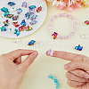 SUPERFINDINGS 35Pcs 7 Colors Transparent Glass Beads GLAA-FH0001-68-3