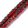 Handmade Lampwork Chevron Beads Strands LAMP-K041-01A-09-1
