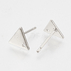 Brass Stud Earring Findings X-KK-N186-63P-2