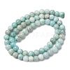 Natural Amazonite Beads Strands G-K068-03-6mmA-5