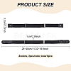 6Pcs 2 Colors Canvas Elastic Invisible Belt with Alloy Buckles AJEW-FG0003-99-2