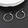 Brass Stud Earrings EJEW-L245-001P-2
