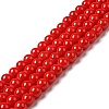 Painted Glass Bead Strands X-DGLA-S071-6mm-49-1
