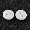 2-Hole Flat Round Resin Sewing Buttons for Costume Design BUTT-E119-28L-19-2