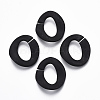 Spray Painted CCB Plastic Linking Rings CCB-R104-05B-01-1