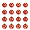 Golden Plated Alloy Enamel Charms ENAM-S118-03D-2
